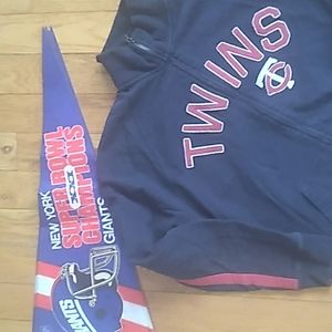 ⚾  Vintage Minnesota Twins Zip Up VNUC SweatShirt UniSex NAVY & RED 47 Brand